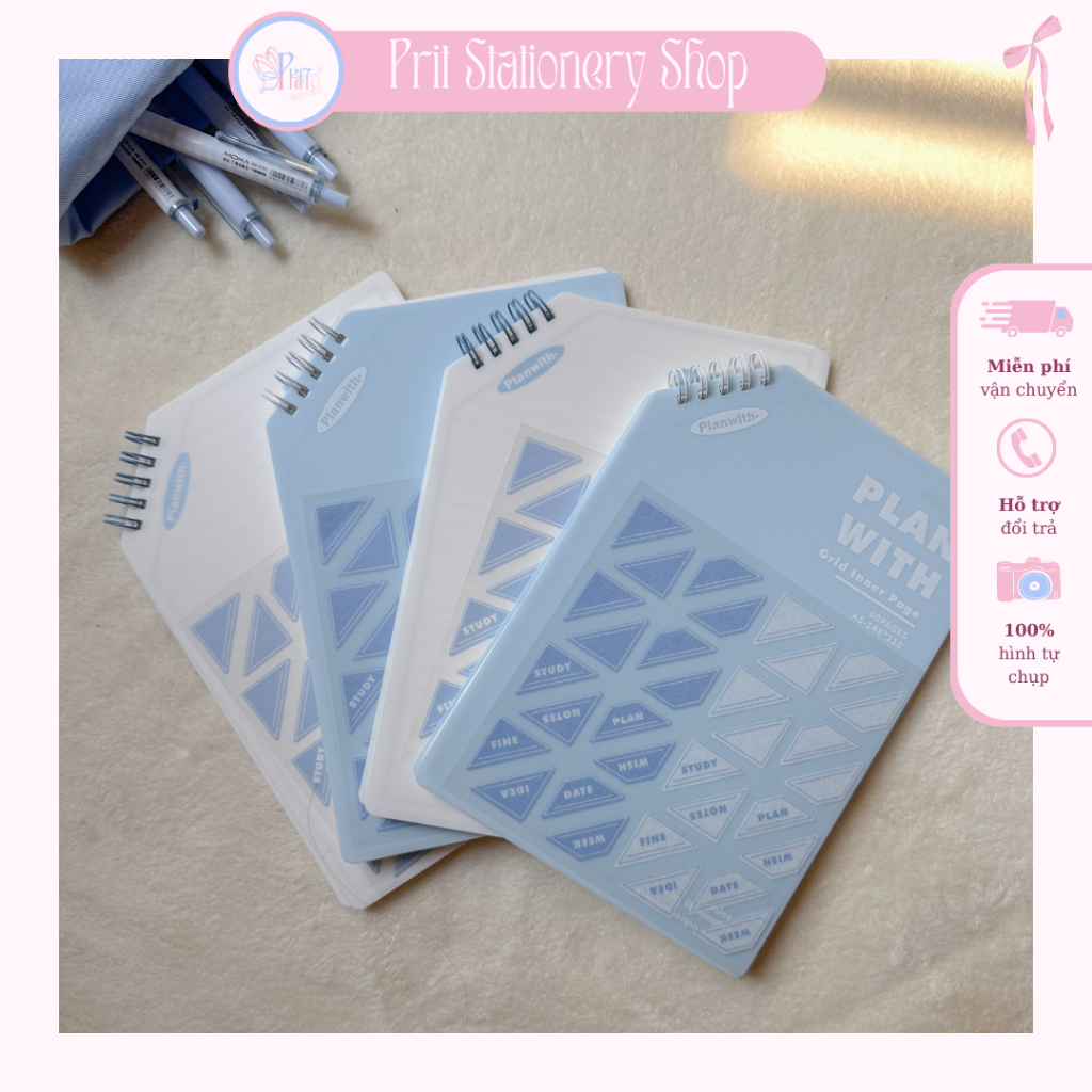 Sổ lò xo/ Sổ tay ghi chú OBLIQUE thiết kế độc đáo