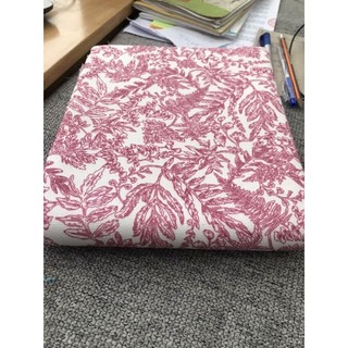 Vải canvas may túi tote hình lá đỏ, 1m