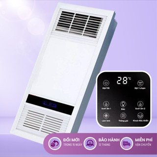 Quạt sưởi âm trần đa năng Luxury 60×30 Màu Trắng Chính hãng KAW_TLC  - Công suất 1300W/ 2600W