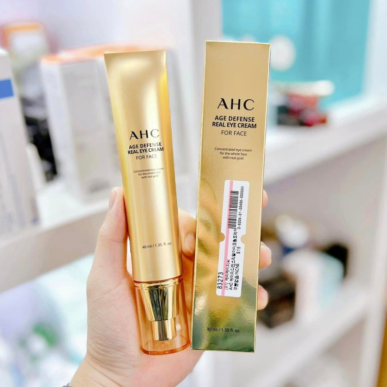 Kem Mắt AHC Age Defense Real Eye Cream For Face 40ML - KEM MẮT Hanah Ohlala AHC VÀNG