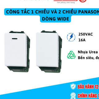 Hạt công tắc nguồn một chiều và 2D Panasonic dòng Wide, công tắc nguồn cầu thang, phòng ngủ, phòng khách