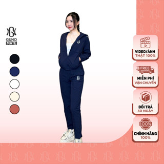 Bộ gió NỮ thu đông GUNO quần sọc gân thời trang 24DBNU08