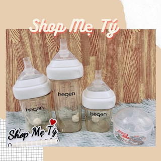 (Nội địa Trung) Set Hút Núm hút HG / ống hút kèm dây quả tạ cho bé 6m+ tập hút bình sữa cổ vuông Hegen