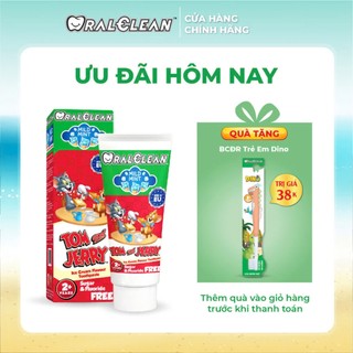 Kem đánh răng trẻ em OralClean Tom and Jerry Mild Mint 75ml