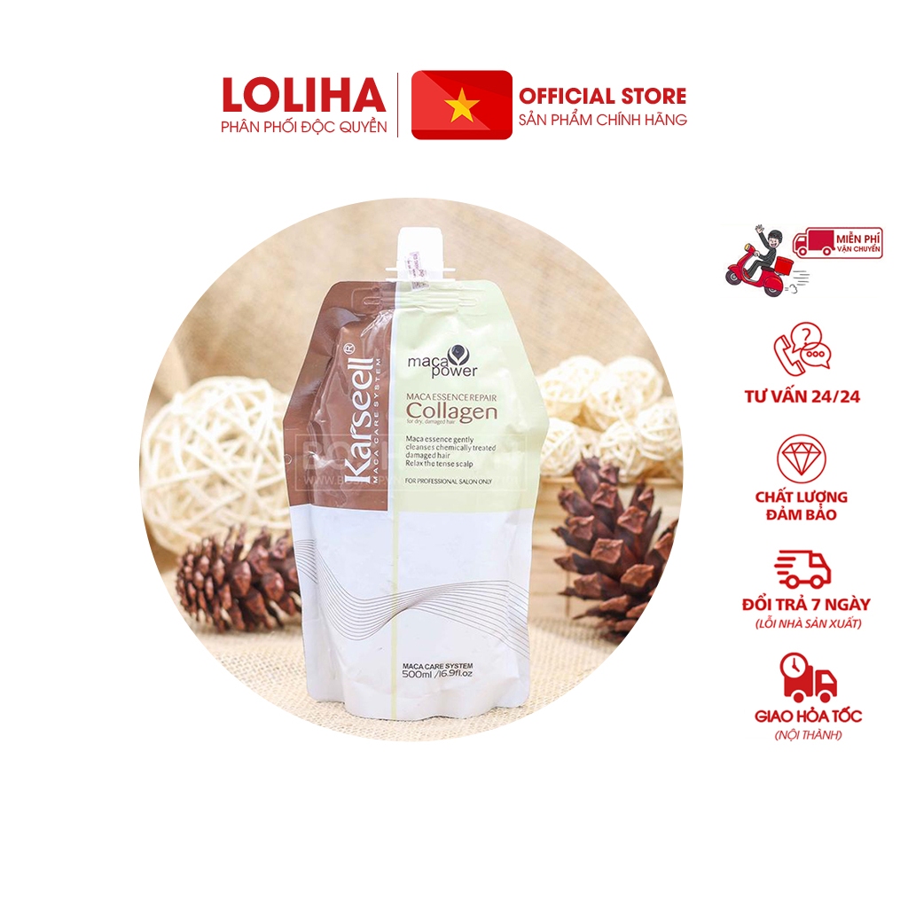 🏵️FREESHIP🏵️ Combo 5  Túi phục hồi tóc Collagen giúp tóc óng ả