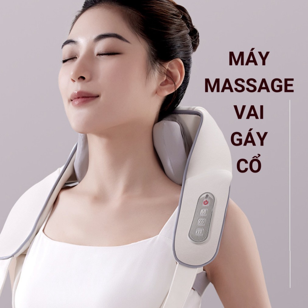 Máy Massage Cổ Vai Gáy 6D MEGUN Giảm Đau Mỏi Vai Gáy, Máy Massage Thông Minh Cải Thiện Sức Khỏe