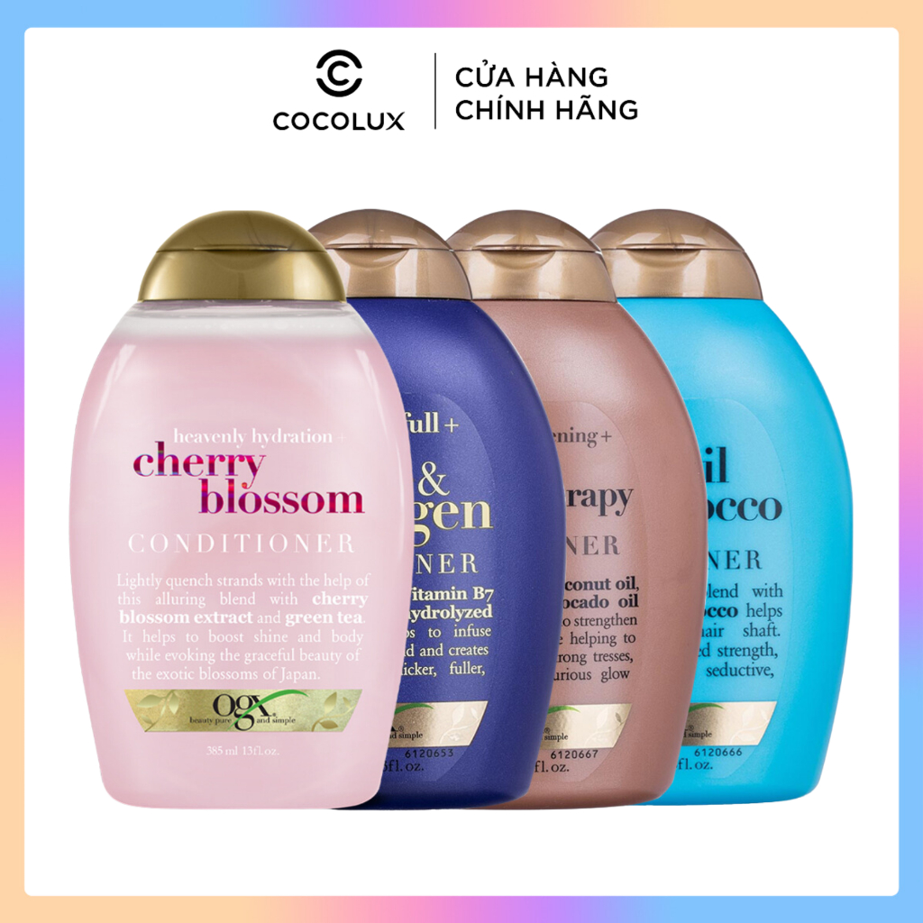 Dầu gội xả OGX 385ml
