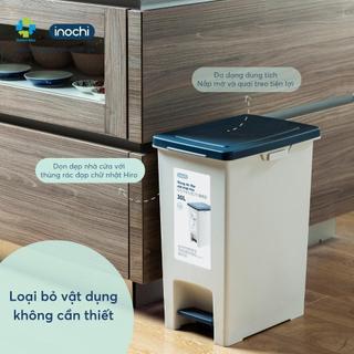 Thùng rác đạp chữ nhật hiro 10l inochi