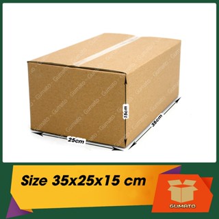 Size 35x25x15 cm, hộp giấy thùng carton gói hàng tại Gumato (Mã số P93)