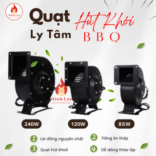 Quạt ly tâm hút khói lẩu nướng công suất 85W, 120W,240W  [Quạt Con Sên, Quạt Sò]