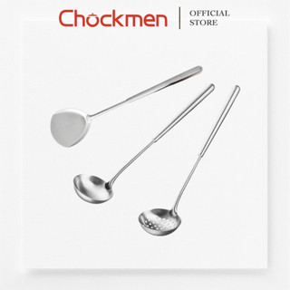 Muỗng xẻng chockmen inox cao cấp dày dặn xẻng xào muôi canh muôi thủng muôi inox xẻng lật muôi múc