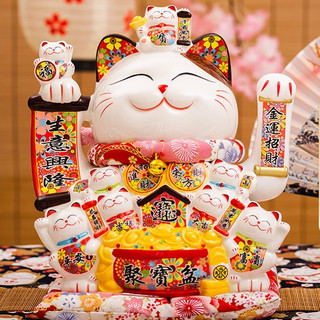 ✬SIÊU HOT✬ Mèo thần tài Chiêu Khách cao 26cm-29cm-32cm kèm thảm và sạc