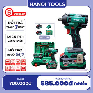 Máy siết bulong 450N WF-IW450N, Vặn mở đai ốc, Auto stop, Không chổi than