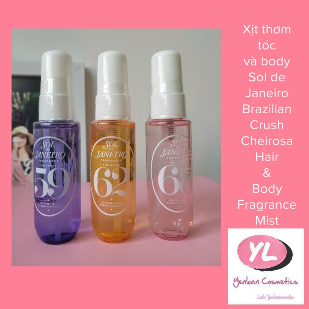 Xịt thơm tóc và body Sol de Janeiro Brazilian Crush Cheirosa Hair & Body Fragrance Mist