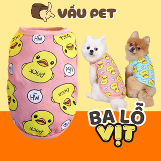 Áo cho chó mèo ba lỗ Vịt - Quần áo cho chó poodle, con, lớn, mèo, thú cưng Vẩu Pet Shop