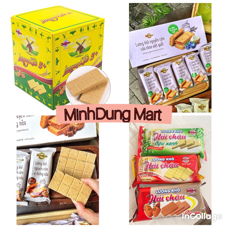 Lương khô Hải Châu vị đậu xanh/cacao/tổng hợp 65g