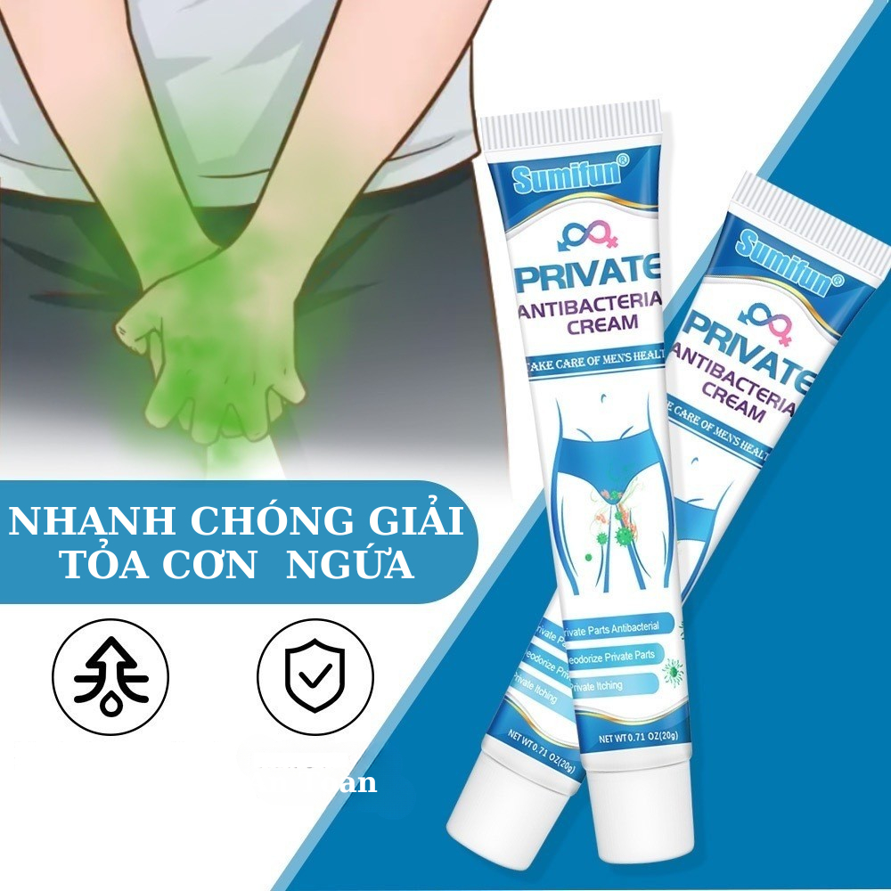 Kem bôi giảm nấm ngứa vùng kín nam từ thảo dược tự nhiên, Giảm ngứa nấm da, sùi mào gà, mụn sinh