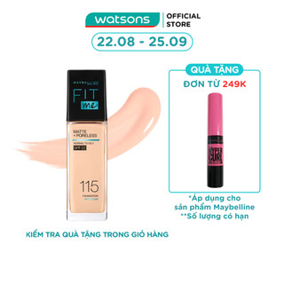 Kem Nền Maybelline New York Kiềm Dầu Chống Nắng Fit Me Matte+ Poreless SPF22 30ml