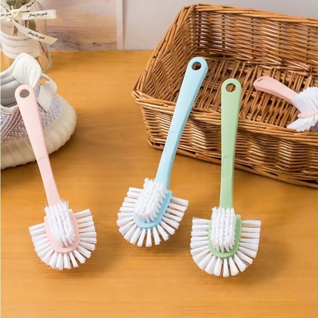 Cây Cọ Vệ Sinh Giày Dép 3 Đầu - Bàn Chải Vệ Sinh Giày Dép - Cọ Bồn Cầu 3 Đầu 88505