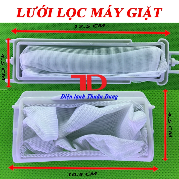 Combo lưới lọc máy giặt PANASONIC 9kg, túi lọc cặn bẩn và lọc xơ vải khi giặt