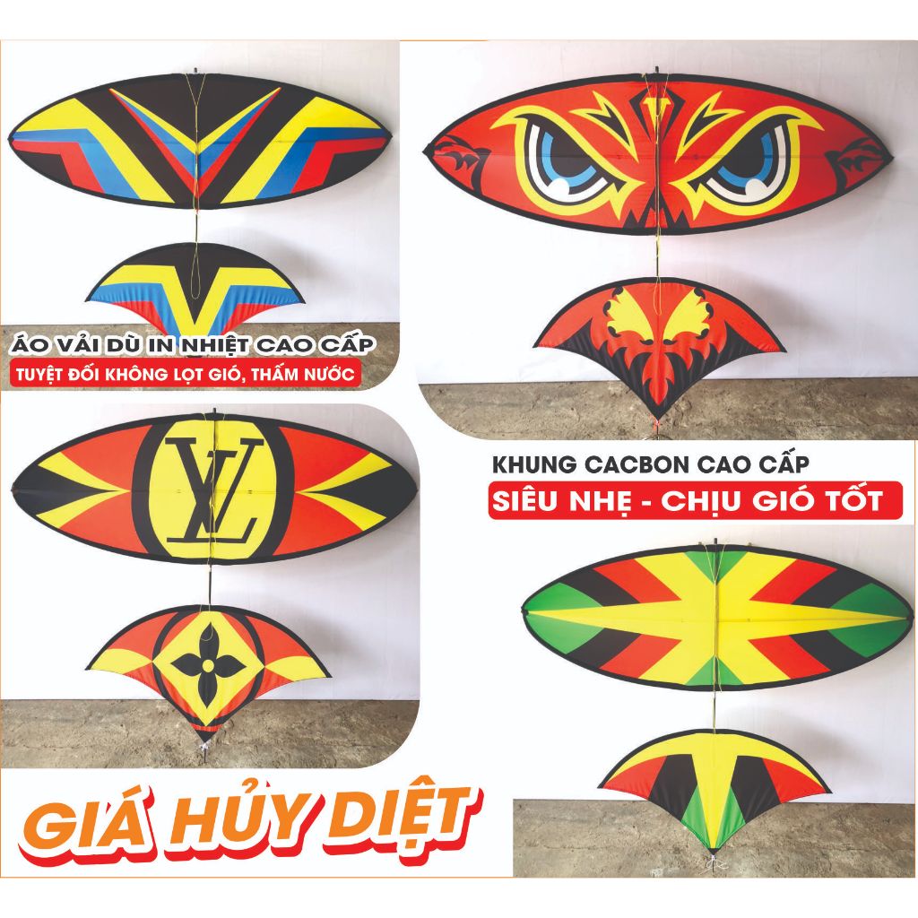 DIỀU SÁO cacbon lắp ghép 2m