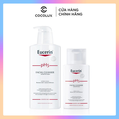Sữa Rửa Mặt Eucerin Dịu Nhẹ Cho Da Nhạy Cảm pH5 Facial Cleanser Sensitive Skin 100ml