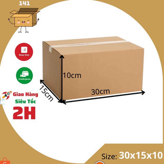 30x15x10cm Combo 50 hộp carton đóng gói hàng hóa