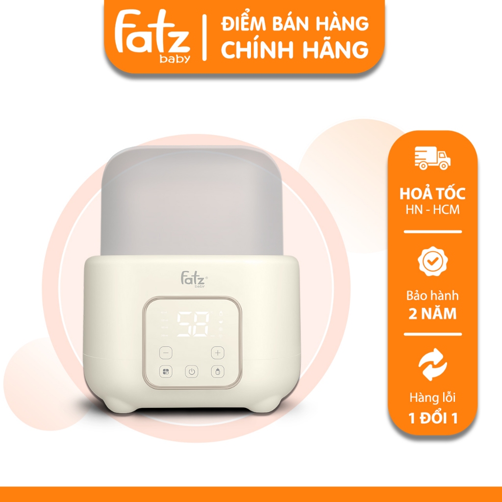 Máy hâm sữa và tiệt trùng điện tử 2 bình Fatz Baby Duo 10 FB3211BK