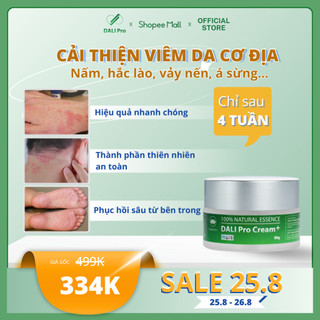 Kem Bôi Da DALI Pro 20gr, Phục hồi Vảy nến, Viêm da cơ địa, Chàm da, Da tiết bã, Nấm da, Hắc lào, Á sừng, Chàm sữa