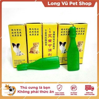 Nhỏ gáy ve rận, bọ chét Đài Loan ve rận bọ chét cho chó mèo an toàn tuyệt đối - Long Vũ Pet Shop