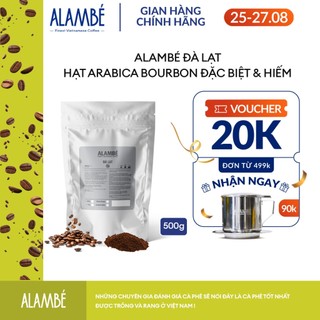 Specialty Coffee - ALAMBÉ Đà Lạt 500g - Cà phê rang xay/nguyên hạt Arabica Bourbon, vị chua ngọt trái cây chín