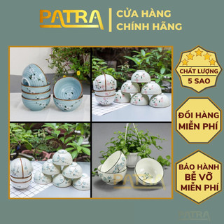Bát ăn cơm, chén ăn cơm Bát Tràng - Bát sứ ăn cơm sang trọng nhiều họa tiết, số lượng 1 cái