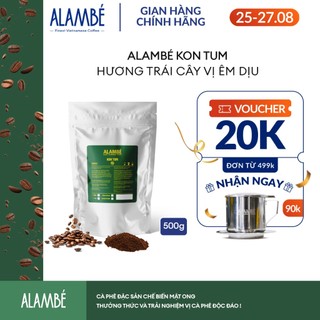 ALAMBÉ Kon Tum 500g - Cà phê rang xay/nguyên hạt Robusta Honey, đắng nhẹ, chua thanh, dịu ngọt, vị caramel