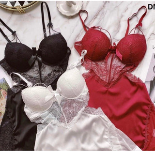  Váy ngủ sexy lụa có gọng và đệm ngực cao cấp Đầm mặc nhà gợi cảm quyến rũ SP206 
