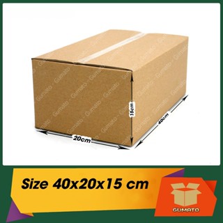 Size 40x20x15 cm, hộp giấy thùng carton gói hàng tại Gumato (Mã số P95)