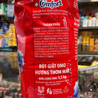 Bột giặt Omo đỏ túi 5,7kg