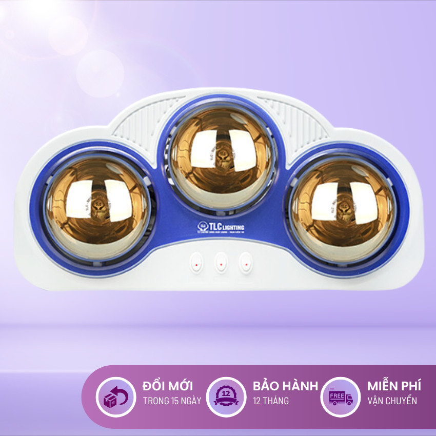 Đèn sưởi nhà tắm 3 bóng trắng TLC LIGHTING