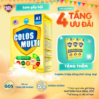 Sữa non Colosmulti A1 hỗ trợ tăng cường sức đề kháng, chuyên biệt giúp tăng cân (hộp 25 gói x 14g)