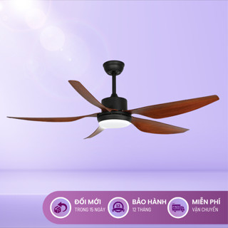 Quạt trần KAW ECOFAN Saphire 5 cánh chất liệu nhựa ABS, màu vân gỗ
