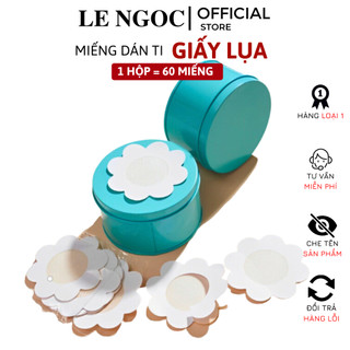 Hộp 60 Miếng Dán Ti Siêu Tiết Kiệm, Dán Nhũ Hoa Giấy Cao Cấp Dùng 1 Lần Lê Ngọc 069