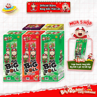 [MUA 5 HỘP x 6 GÓI TẶNG 6 GÓI BIG ROLL NGẪU NHIÊN] Snack Rong Biển Taokaenoi BIG ROLL 6PCS  Ăn Vặt Healthy Thái Lan