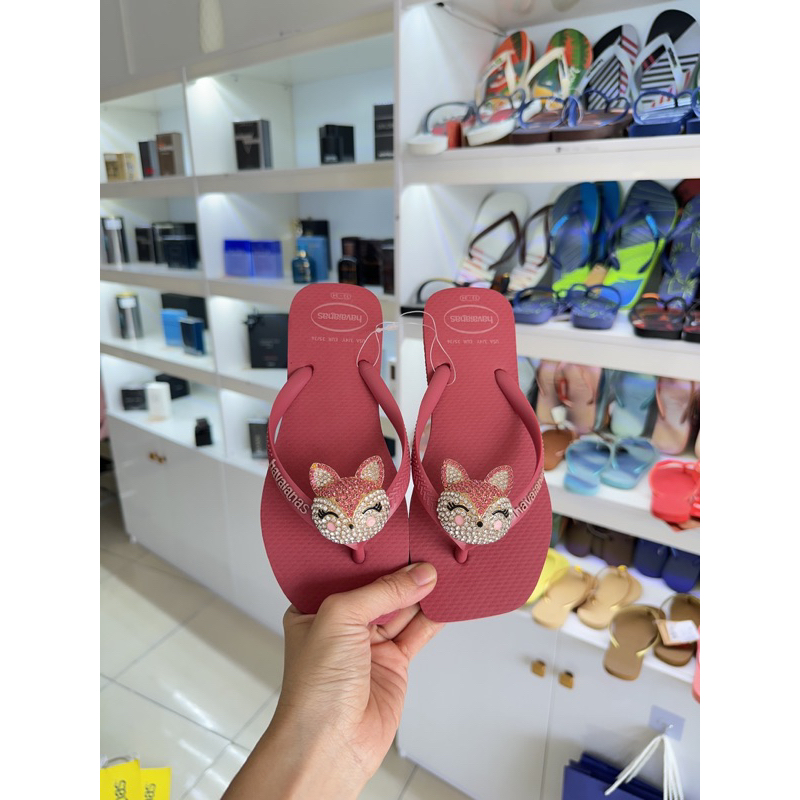 Popup hồng đậm Havaianas mix charm- chỉ bán chính hãng