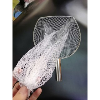 Vợt lưới vớt cá, INOX. ( 32x45cm Màu Trắng )