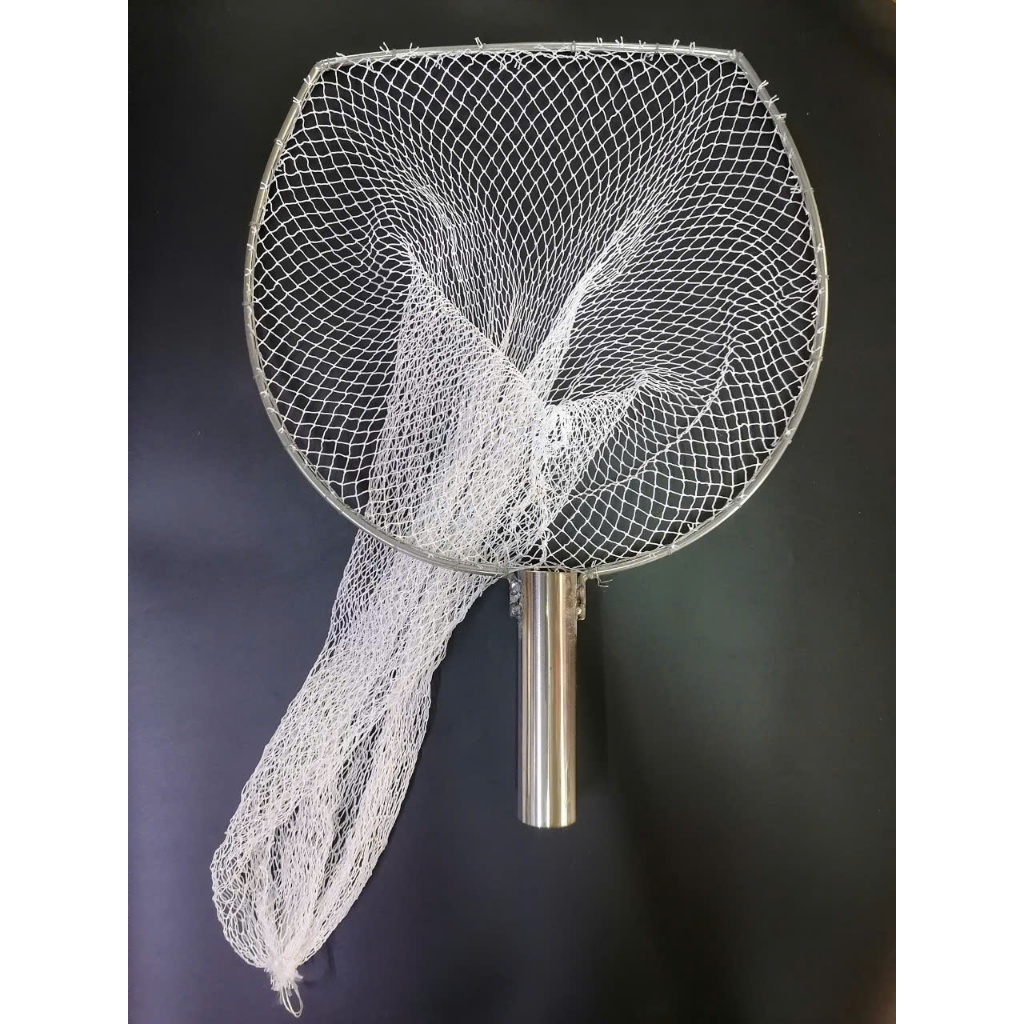 Vợt lưới vớt cá, INOX. ( 32x45cm Màu Trắng )
