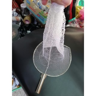 Vợt lưới vớt cá, INOX. ( 32x45cm Màu Trắng )