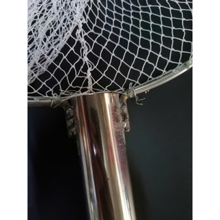 Vợt lưới vớt cá, INOX. ( 32x45cm Màu Trắng )