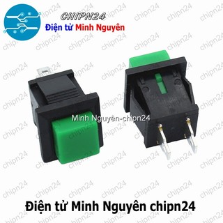 [2 CÁI] (G14) Nút nhấn Nhả DS-430 DS430 XANH LÁ 1A 125VAC