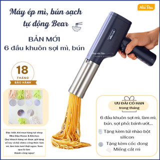 MÁY LÀM MÌ TƯƠI BEAR - BÚN TƯƠI - MÁY LÀM MỲ SỢI TỰ ĐỘNG CẦM TAY BEAR - HÀNG CHÍNH HÃNG BẢO HÀNH 18 THÁNG - CÓ HDSDTHÁNG