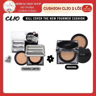 Phấn Nước Clio Kill Cover The New Founwear Cushion SPF50+ PA+++ 2 Lõi Che Khuyết Điểm Cho Da Dầu