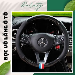 Bọc Vô Lăng Ô Tô - Bọc Vô Lăng - Cờ Pháp, Da Pu Bền Cao Cấp, Ốp Ôm Khít, Chống Trơn Trượt, Size 38-40, M5